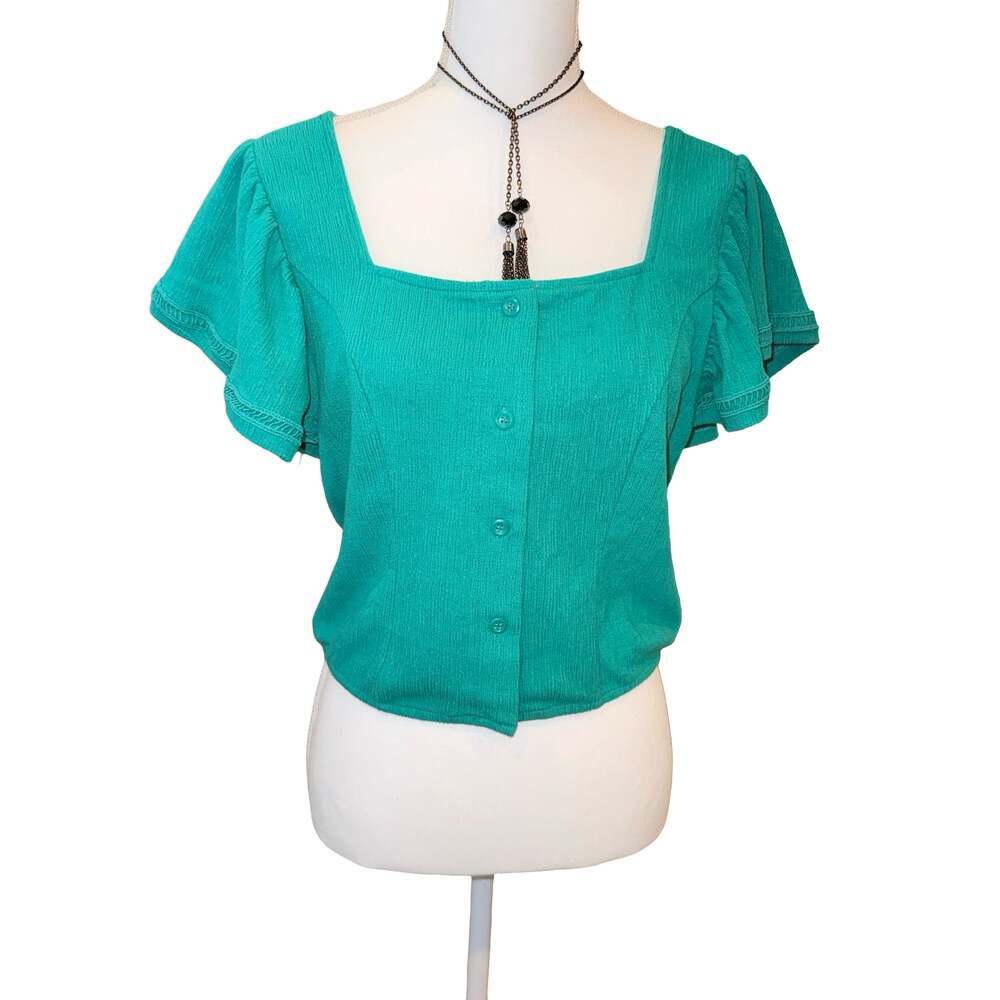 Anthropologie Dolan Left Coast Collection Women's Size S Flutter Sleeve Top